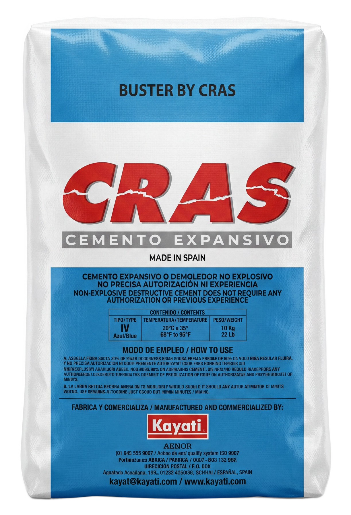 Saco de cemento expansivo CRAS 10kg