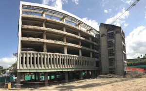 Demolición de fachada y parte interna del edificio de la Facultad de Derecho, UCR UCR